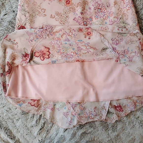 Mandees Pink Floral Skirt - Picture 9 of 9